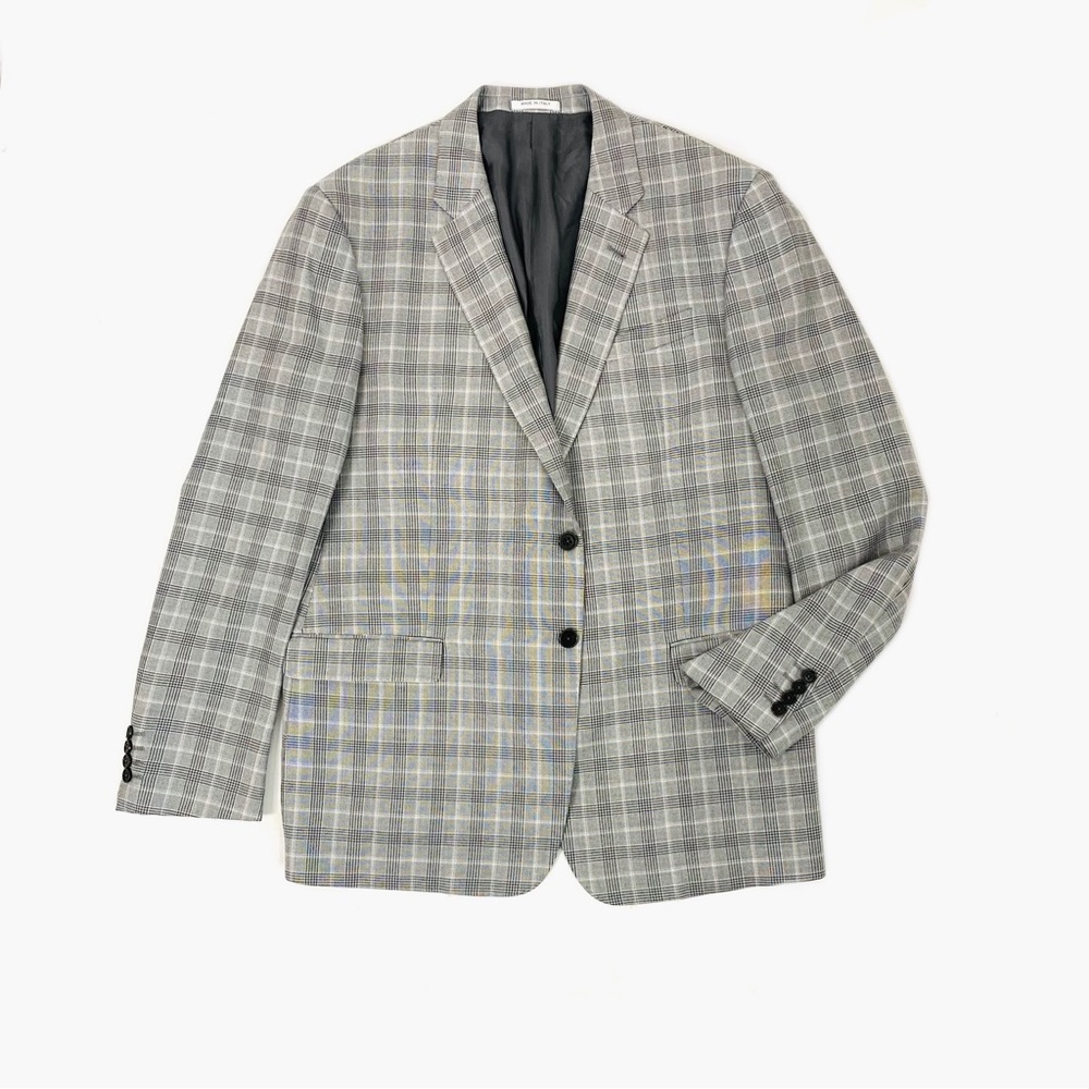 NEW Armani Collezioni G-Line Glen Plaid Sport Jacket 46